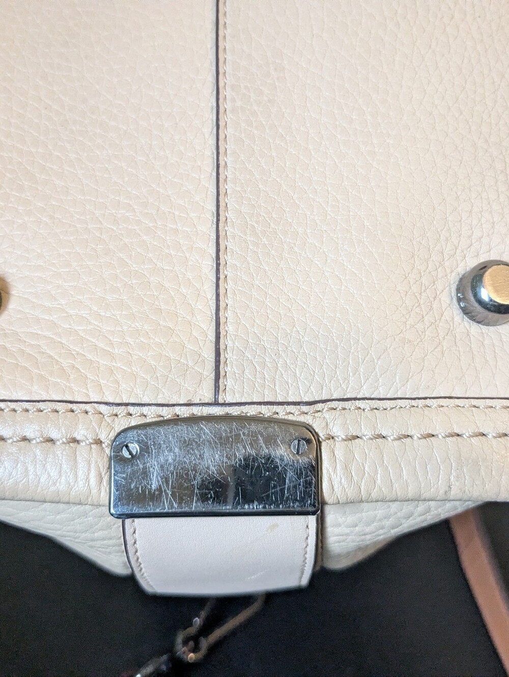 Coach Swagger Beige Satchel With Detachable Strap Two Hangtags Double Handles - Picture 4 of 16